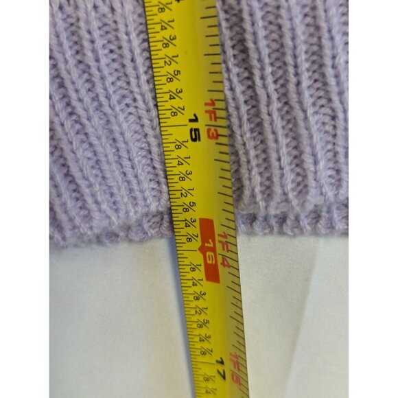 Lilac Crop Knit Tank Top With Embroidered Bees Diamond Pattern By Nikka k Size M - Picture 6 of 6